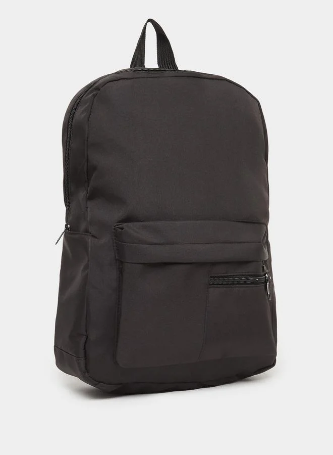 Styli Men Black Nylon Backpack